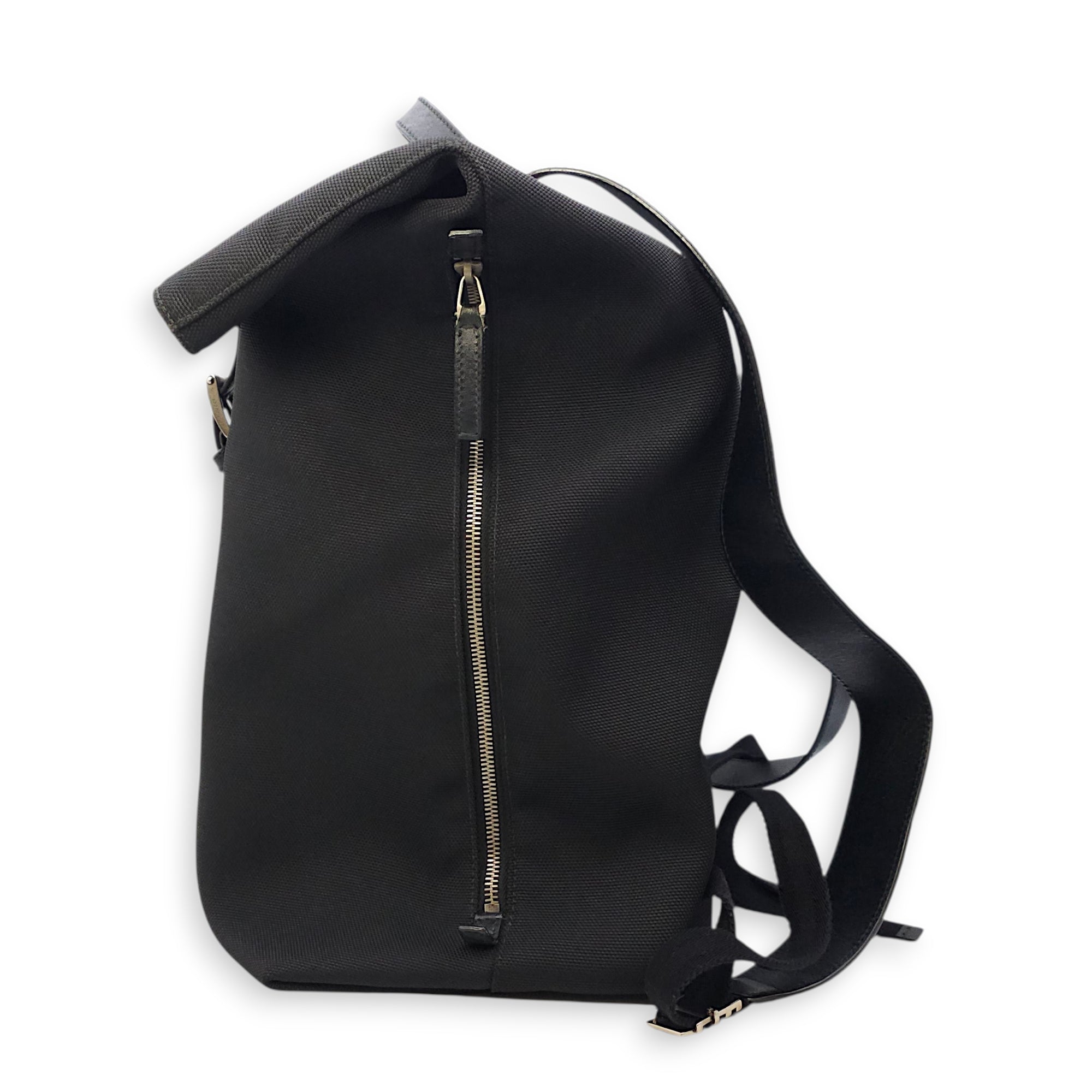 Techno Black Backpack in Canvas Silver hardware CL2512-18254 4