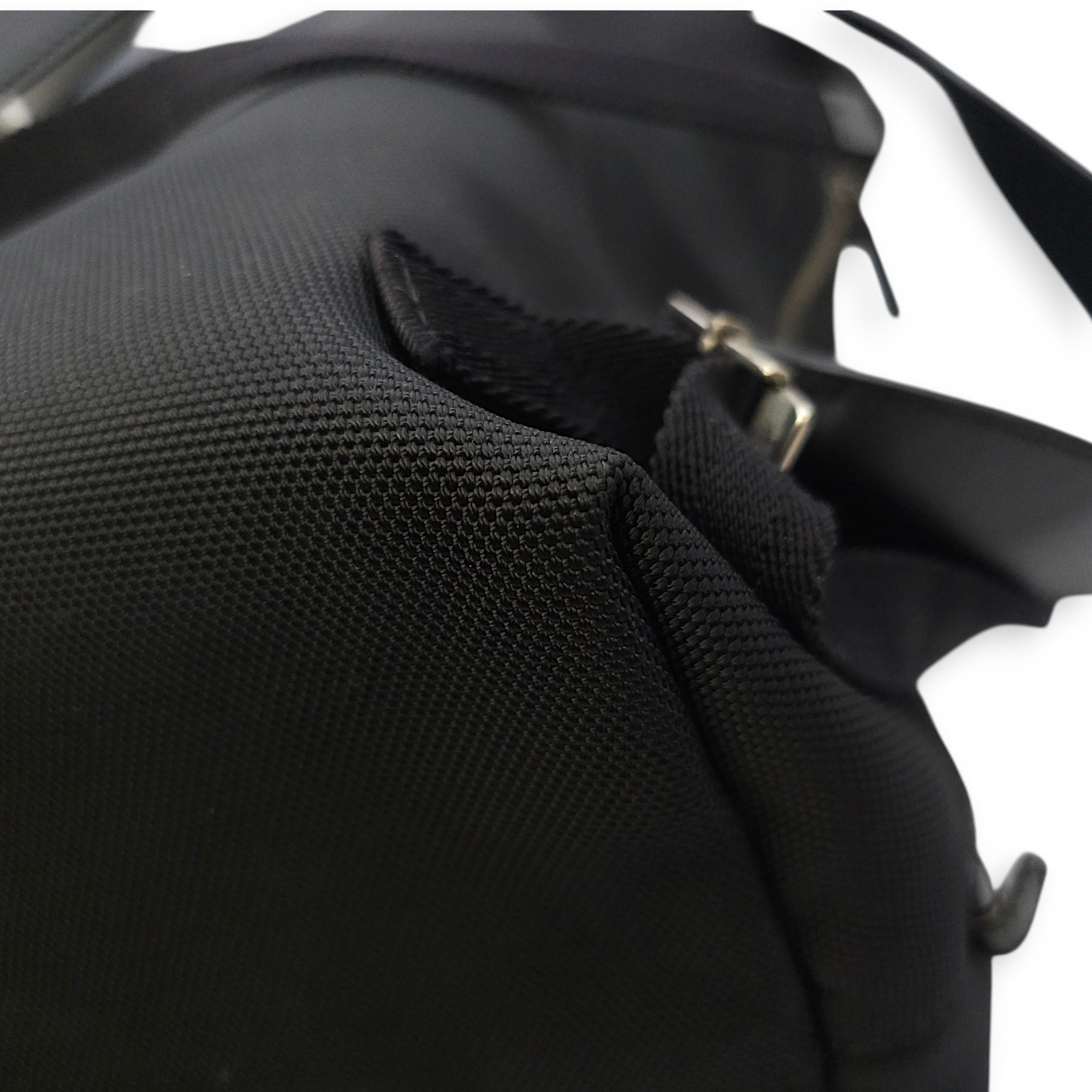 Techno Black Backpack in Canvas Silver hardware CL2512-18254 7