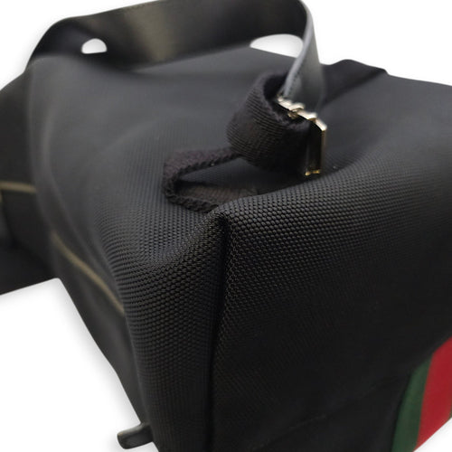 Techno Black Backpack in Canvas Silver hardware CL2512-18254 8