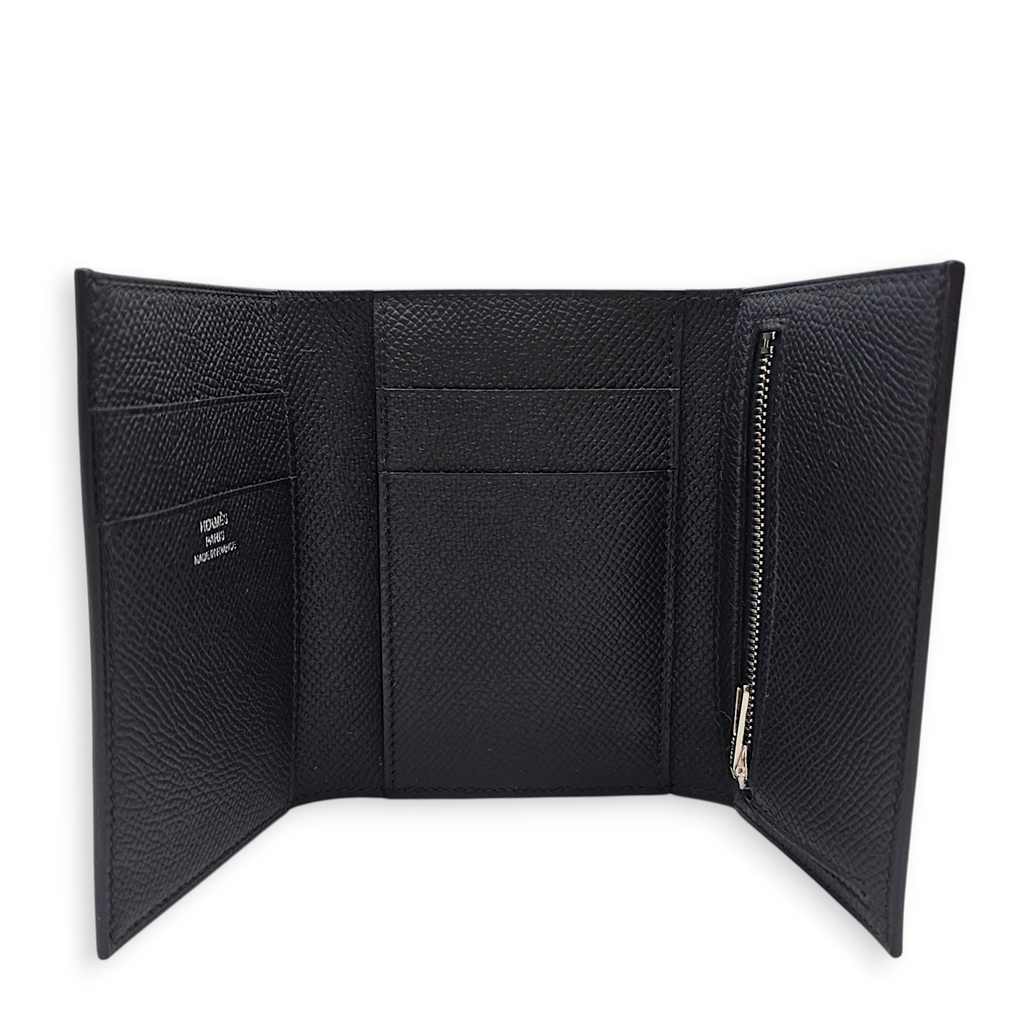 Bearn Combine Black Wallet in Epsom Palladium hardware