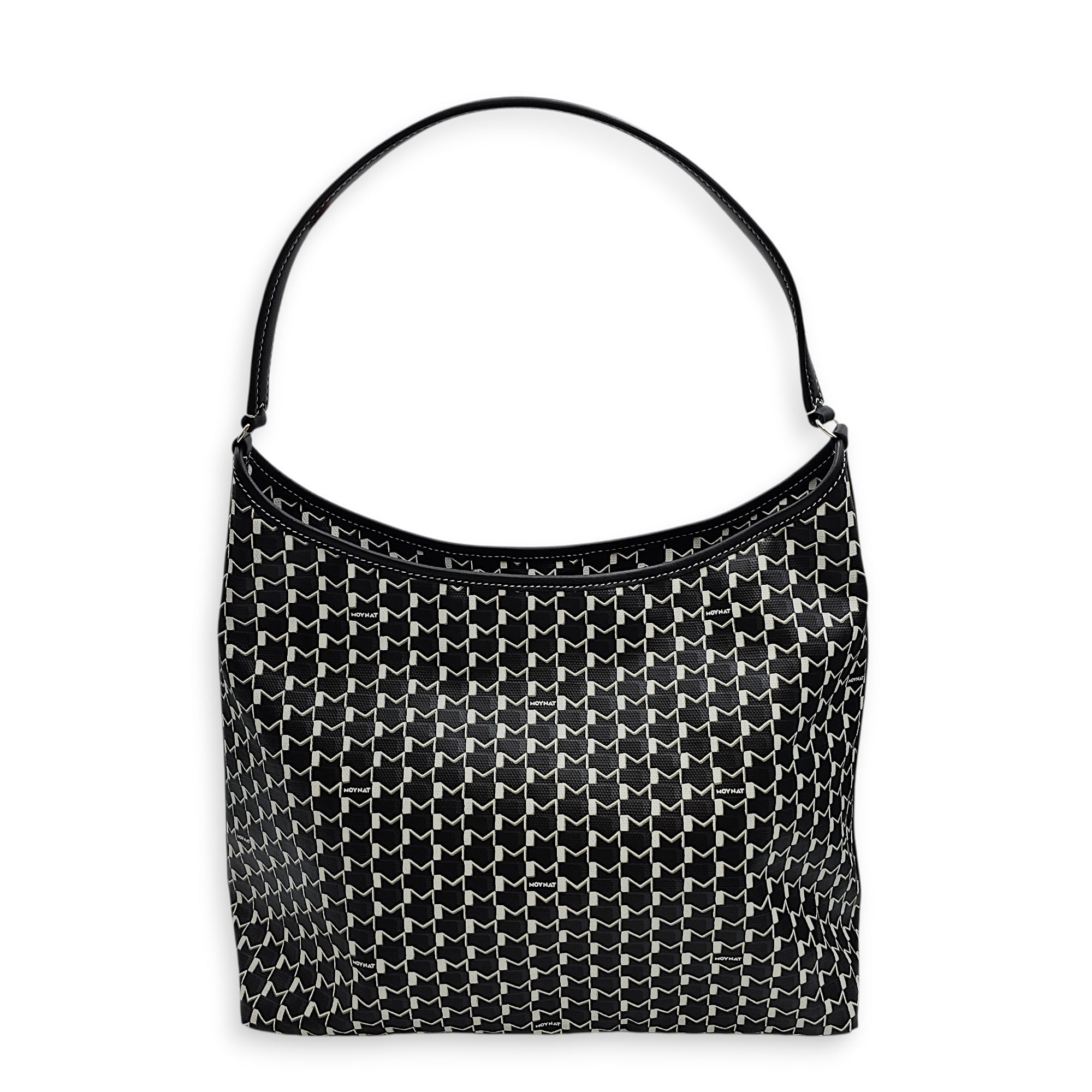 Labubu Hobo Black Shoulder Bag in Canvas Silver hardware CL2512-18271 2