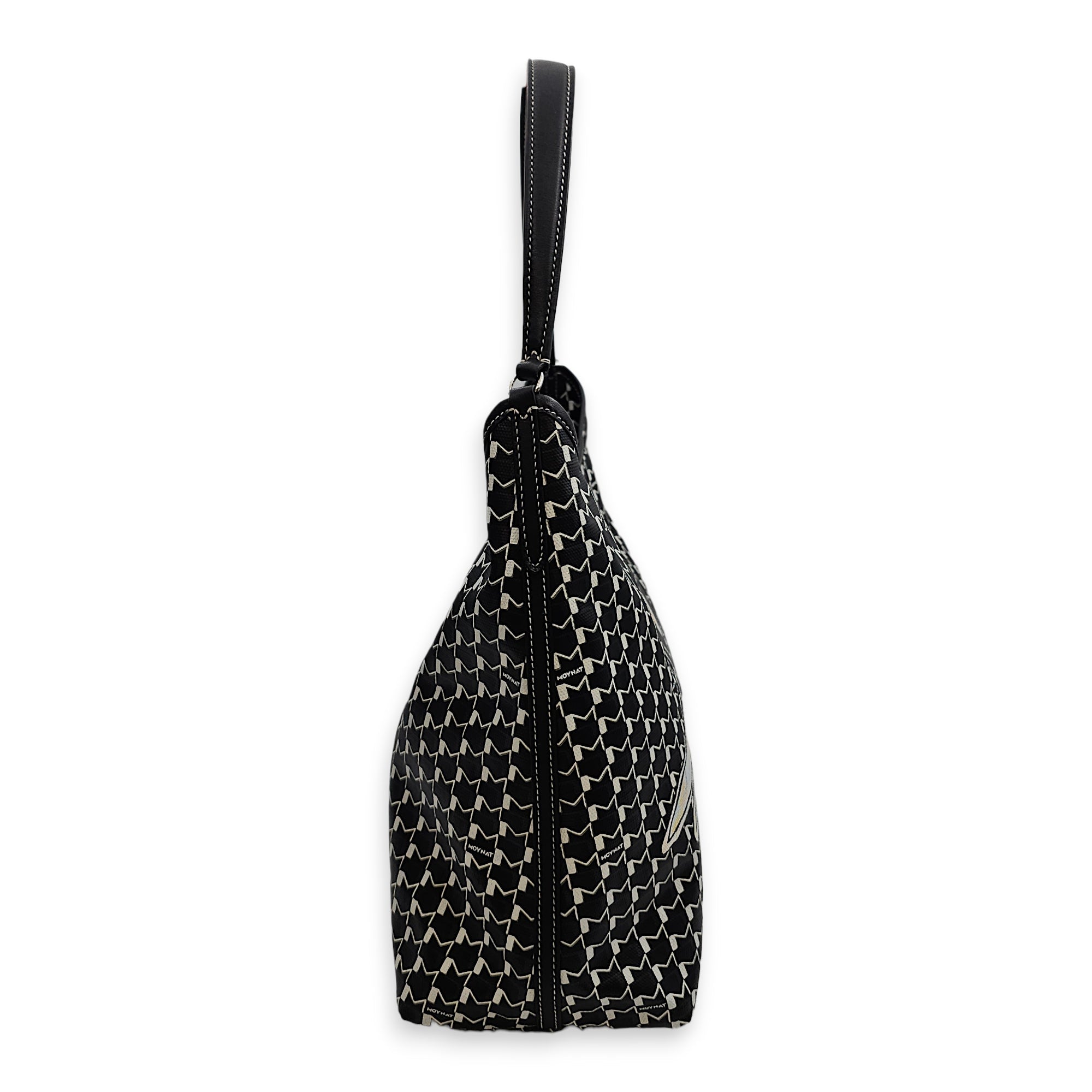Labubu Hobo Black Shoulder Bag in Canvas Silver hardware CL2512-18271 3
