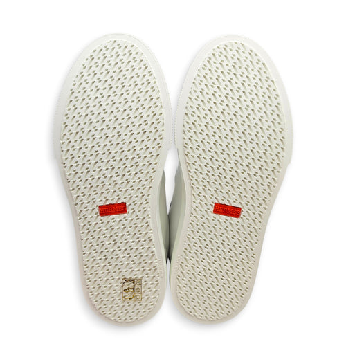 Day Sneaker. Sz: 38.5 White Sneakers in Calfskin Permabrass hardware