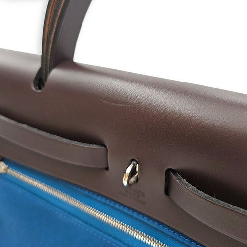 Herbag 31 Alezan/Blue Outremer/Ebene in Vache Hunter/Toile Palladium hardware CL2601-18287 10