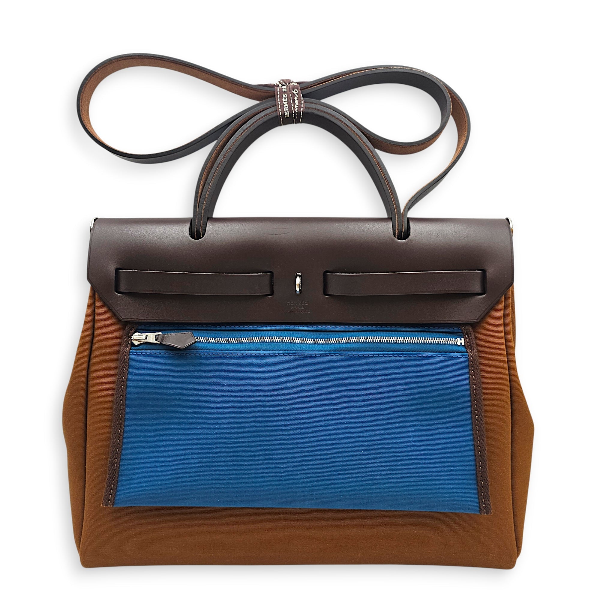 Herbag 31 Alezan/Blue Outremer/Ebene in Vache Hunter/Toile Palladium hardware CL2601-18287 2
