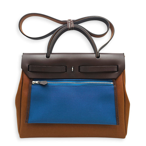 Herbag 31 Alezan/Blue Outremer/Ebene in Vache Hunter/Toile Palladium hardware CL2601-18287 2