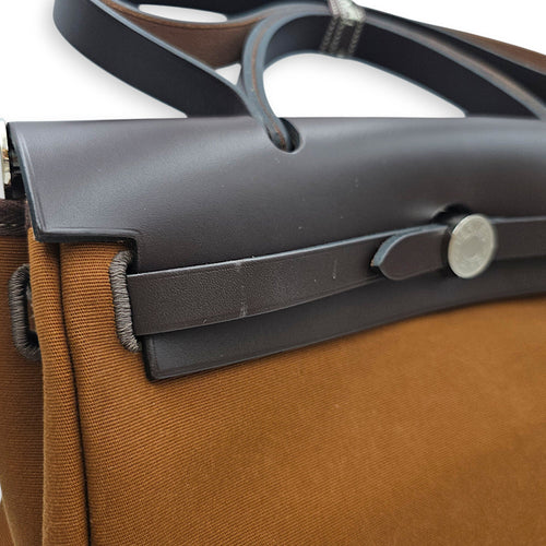 Herbag 31 Alezan/Blue Outremer/Ebene in Vache Hunter/Toile Palladium hardware CL2601-18287 9