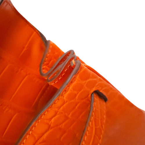 Kelly 32 Orange in Matte Alligator Gold hardware CL2601-18291 12