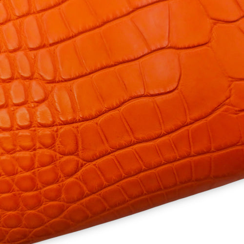 Kelly 32 Orange in Matte Alligator Gold hardware CL2601-18291 14
