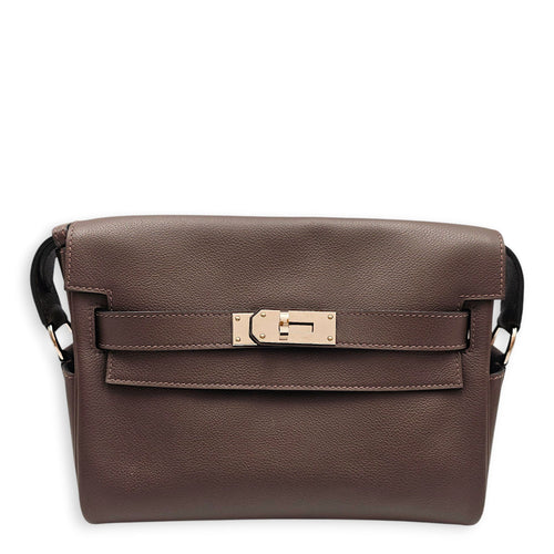 Kelly Messenger PM Ecorce in Evercolor Palladium hardware CL2601-18294 1