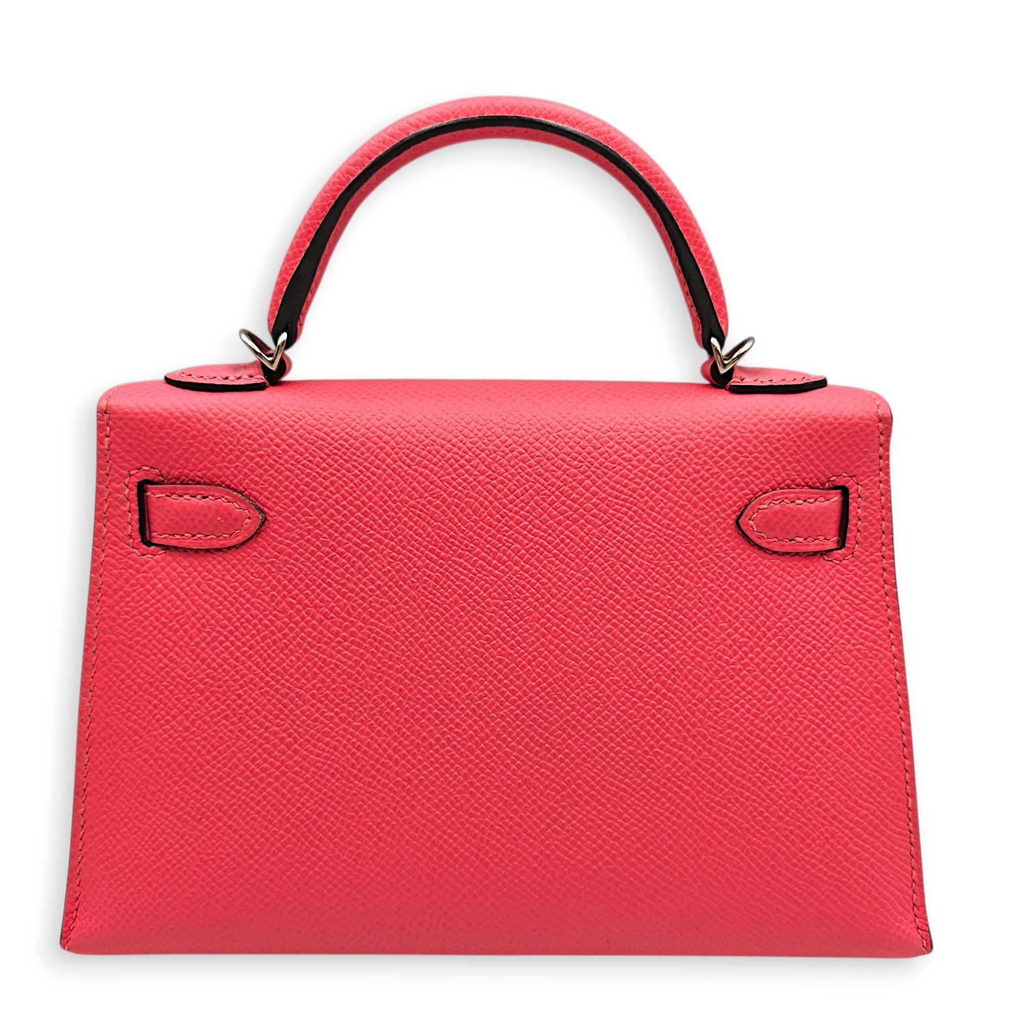 Sellier Kelly 20 Rose Azalea in Epsom Palladium hardware CL2601-18298 2