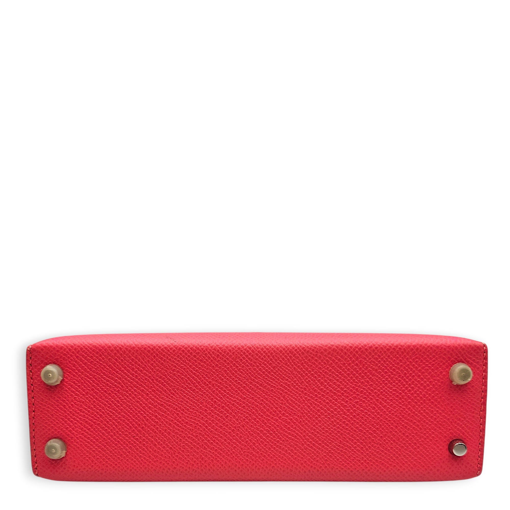 Sellier Kelly 20 Rose Azalea in Epsom Palladium hardware CL2601-18298 5