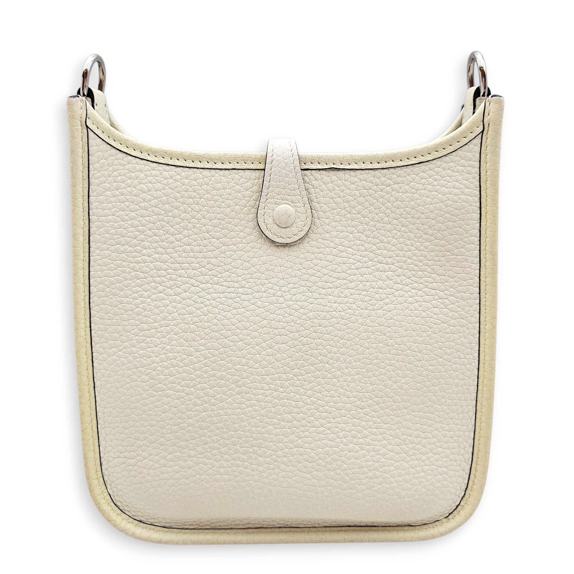 Evelyne Mini New white in Clemence Palladium hardware CL2601-18302 2