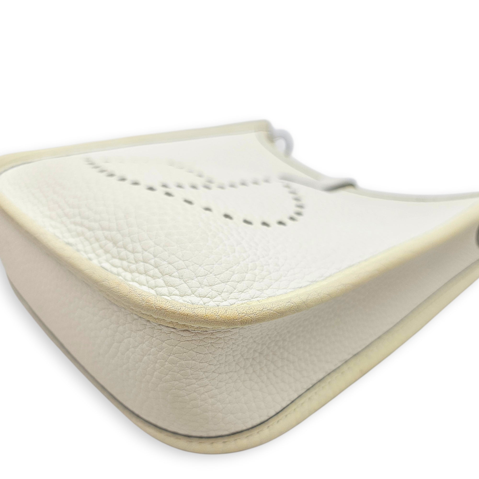 Evelyne Mini New white in Clemence Palladium hardware CL2601-18302 7