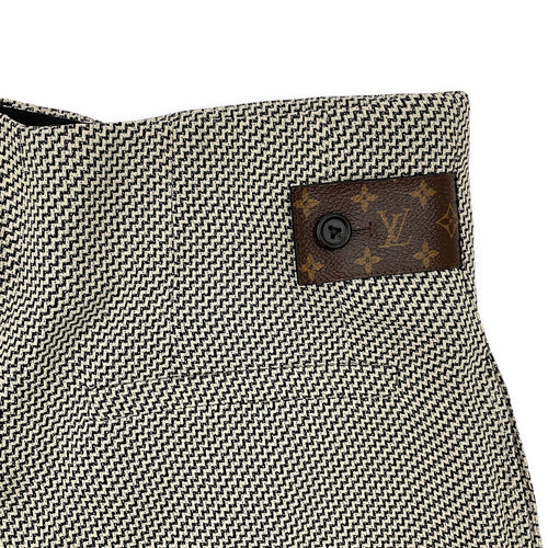 LV Wavy Presbyopic Leather Slacks 34 Black Ready-To-Wear in Viscose CL2601-18303 4