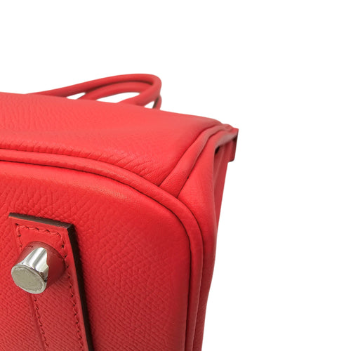 Birkin 30 Rouge Tomate in Epsom Palladium hardware CL2601-18307 10