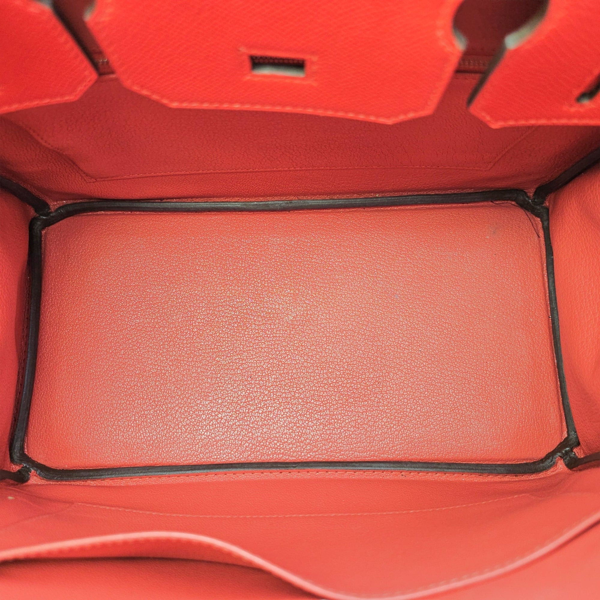 Birkin 30 Rouge Tomate in Epsom Palladium hardware CL2601-18307 6