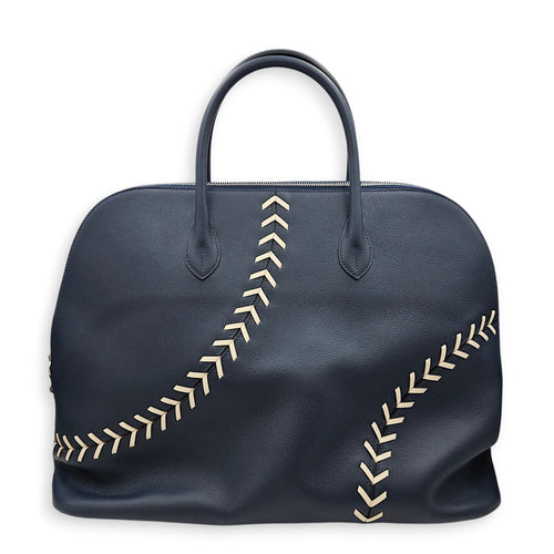 Bolide 1923 Baseball 45 Blue de malte/Blanc in Evercolor Palladium hardware CL2601-18312 1