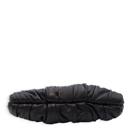 Gaufre Wristlet Black Clutch in Nappa Leather Gold hardware CL2601-18337 11