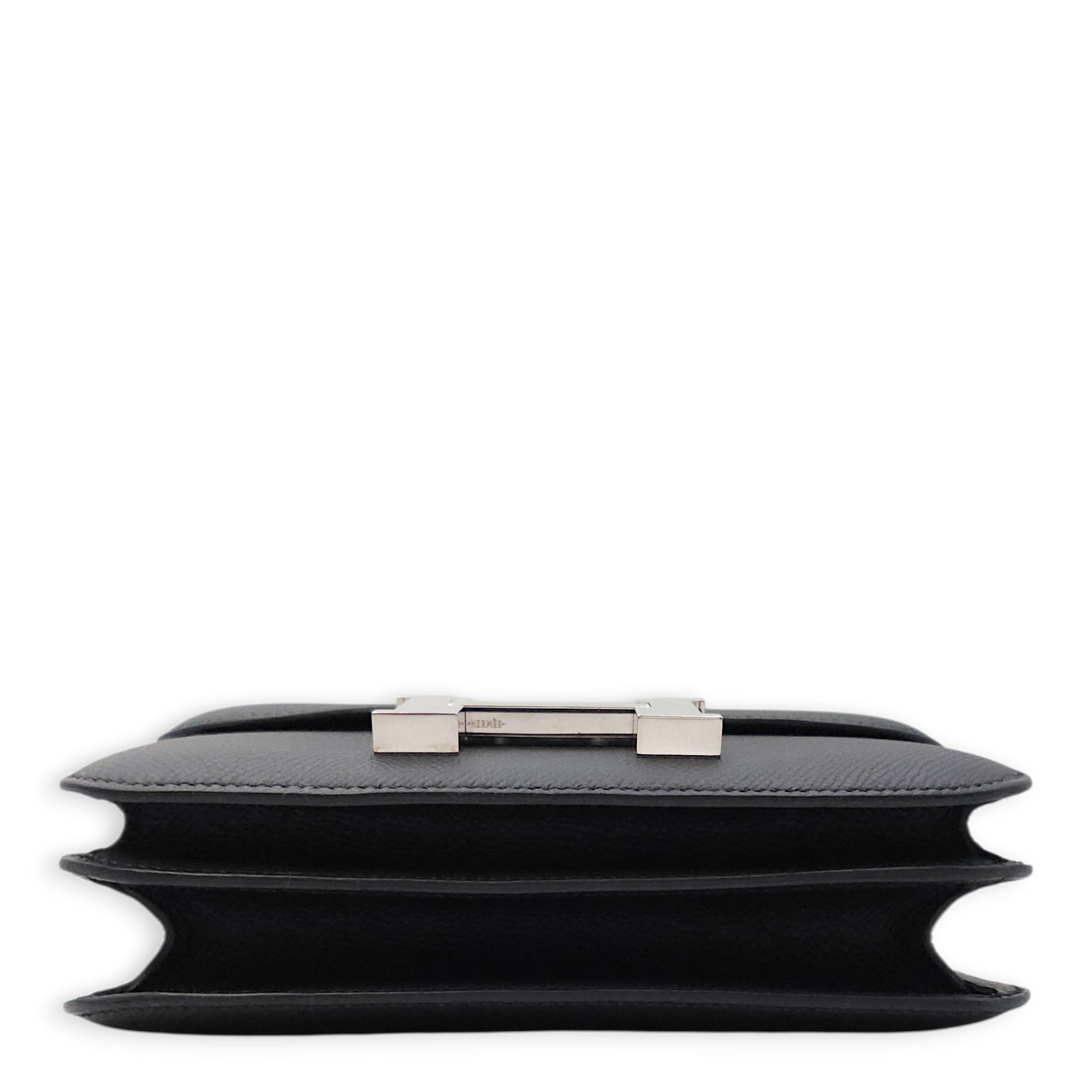 Constance 18 Black in Epsom Palladium hardware CL2601-18345 5