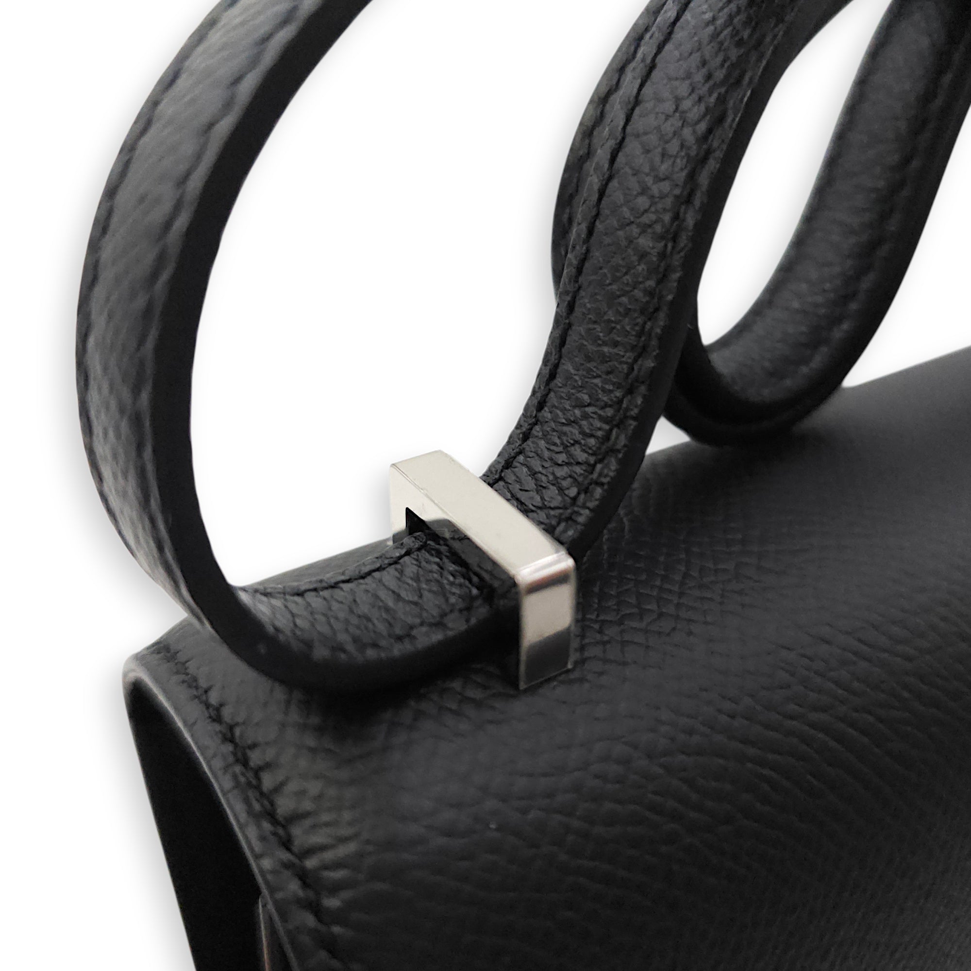Constance 18 Black in Epsom Palladium hardware CL2601-18345 7