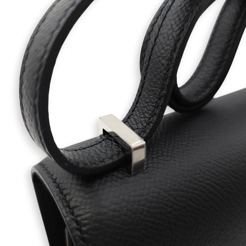 Constance 18 Black in Epsom Palladium hardware CL2601-18345 7