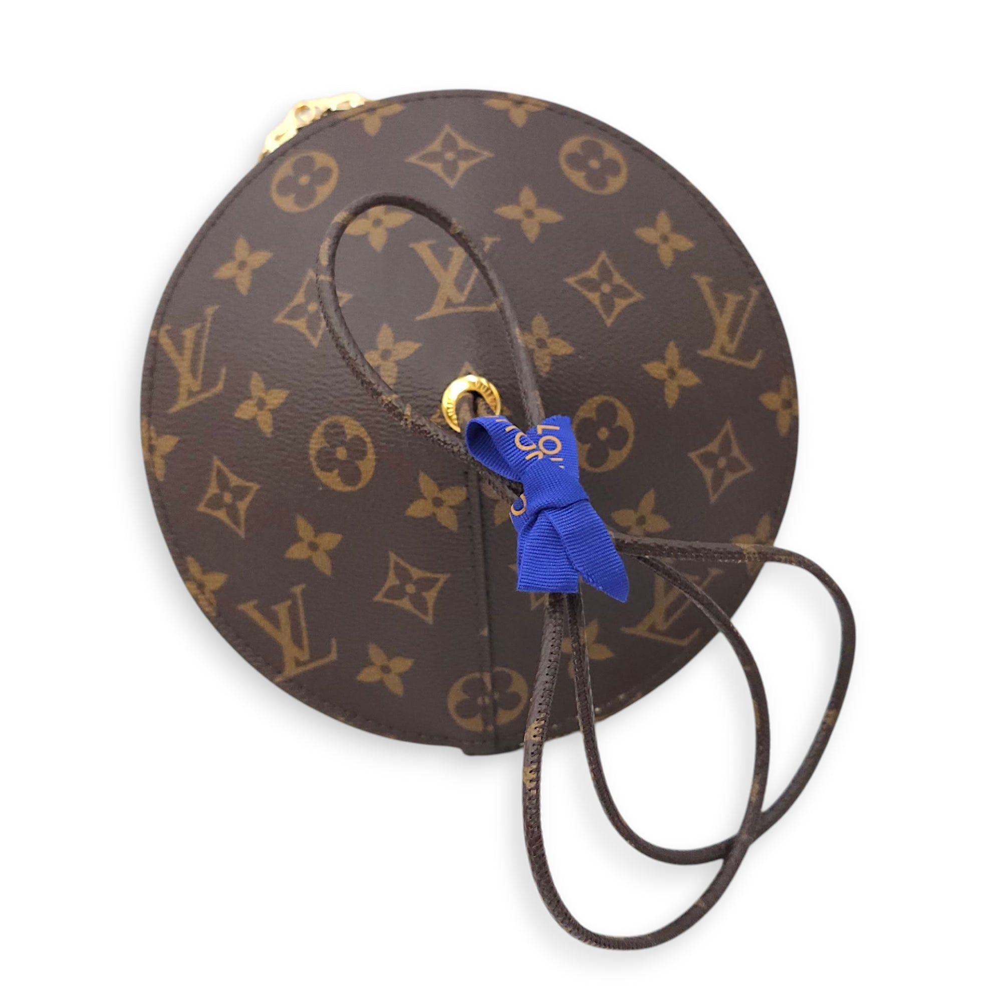 Monogram Toupie Brown Shoulder Bag in Canvas Gold hardware CL2601-18356 2