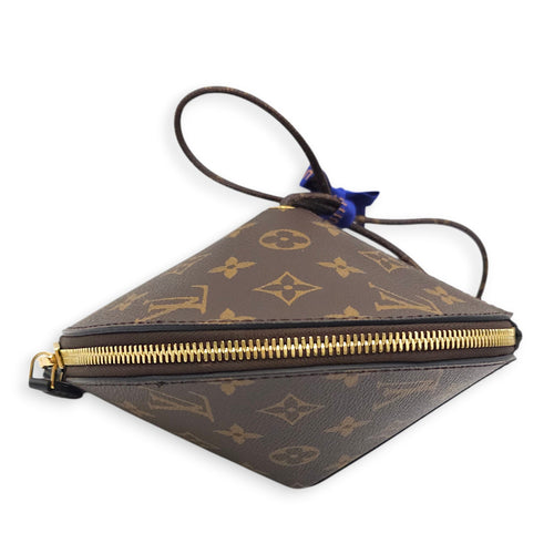 Monogram Toupie Brown Shoulder Bag in Canvas Gold hardware CL2601-18356 3