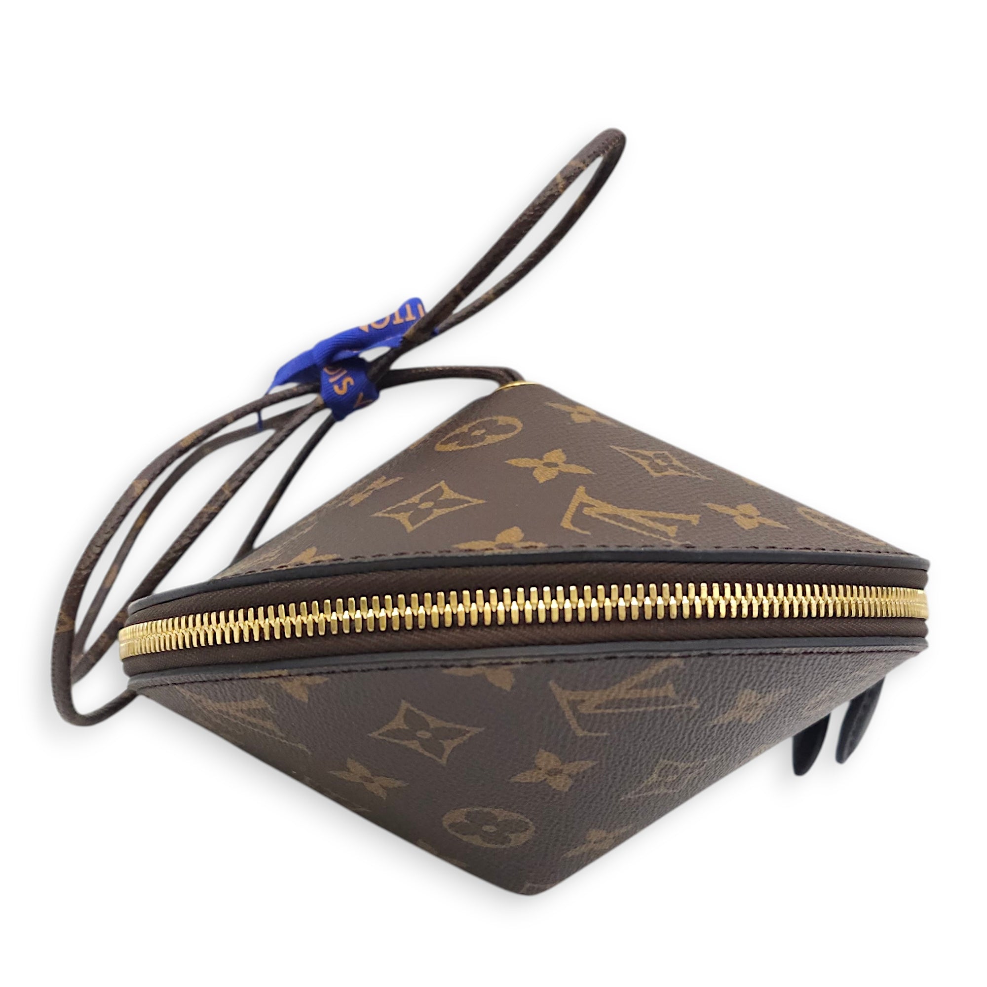 Monogram Toupie Brown Shoulder Bag in Canvas Gold hardware CL2601-18356 4