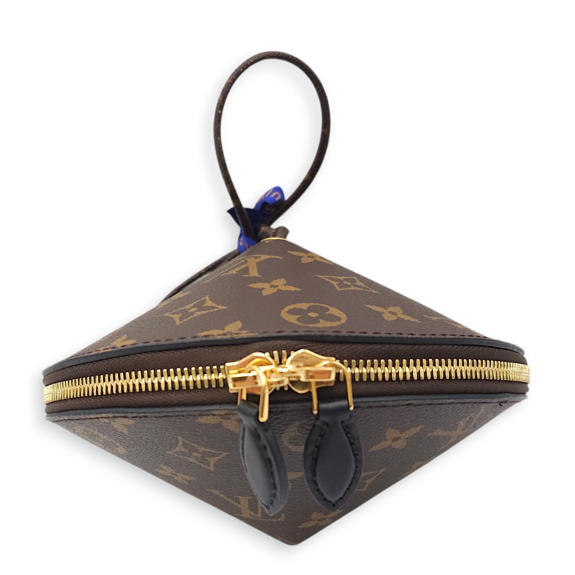 Monogram Toupie Brown Shoulder Bag in Canvas Gold hardware CL2601-18356 5