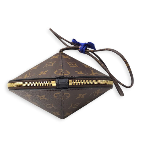 Monogram Toupie Brown Shoulder Bag in Canvas Gold hardware CL2601-18356 6