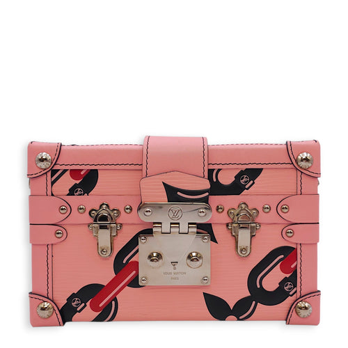 Malle Petite Pink Shoulder Bag in Epi Leather Silver hardware CL2601-18361 1