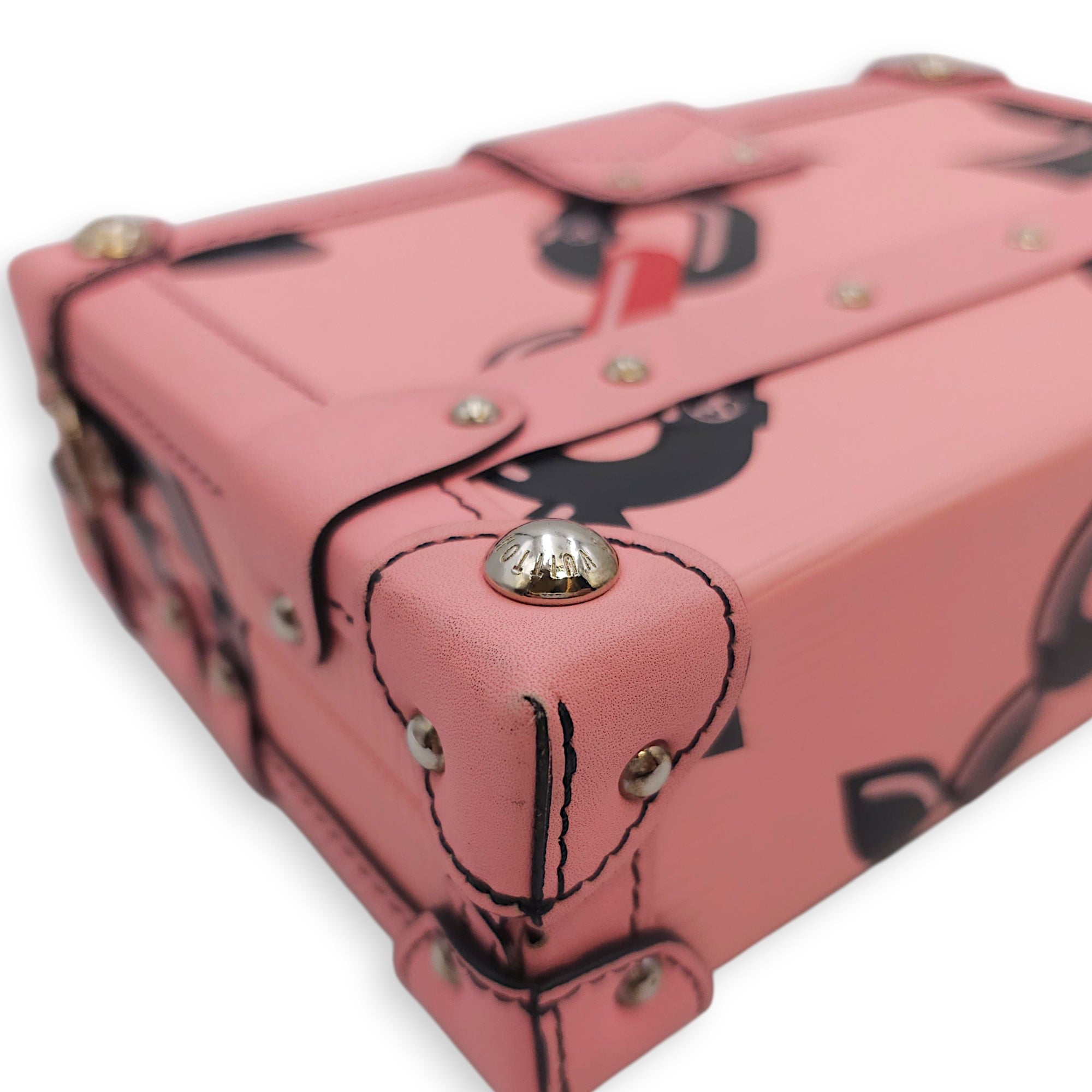 Malle Petite Pink Shoulder Bag in Epi Leather Silver hardware CL2601-18361 10