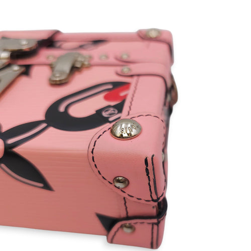 Malle Petite Pink Shoulder Bag in Epi Leather Silver hardware CL2601-18361 11