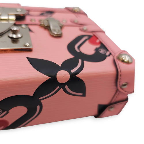 Malle Petite Pink Shoulder Bag in Epi Leather Silver hardware CL2601-18361 12