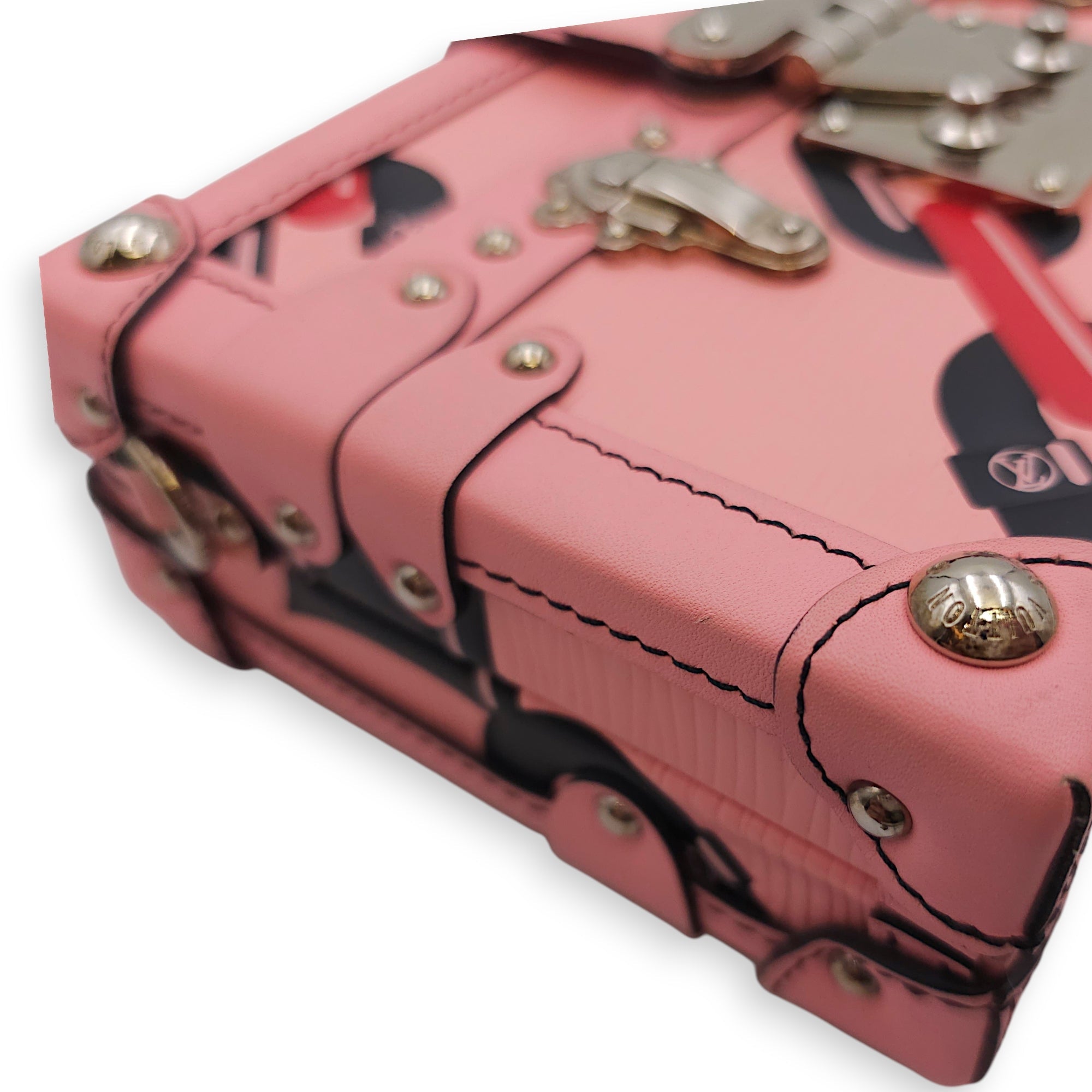 Malle Petite Pink Shoulder Bag in Epi Leather Silver hardware CL2601-18361 14