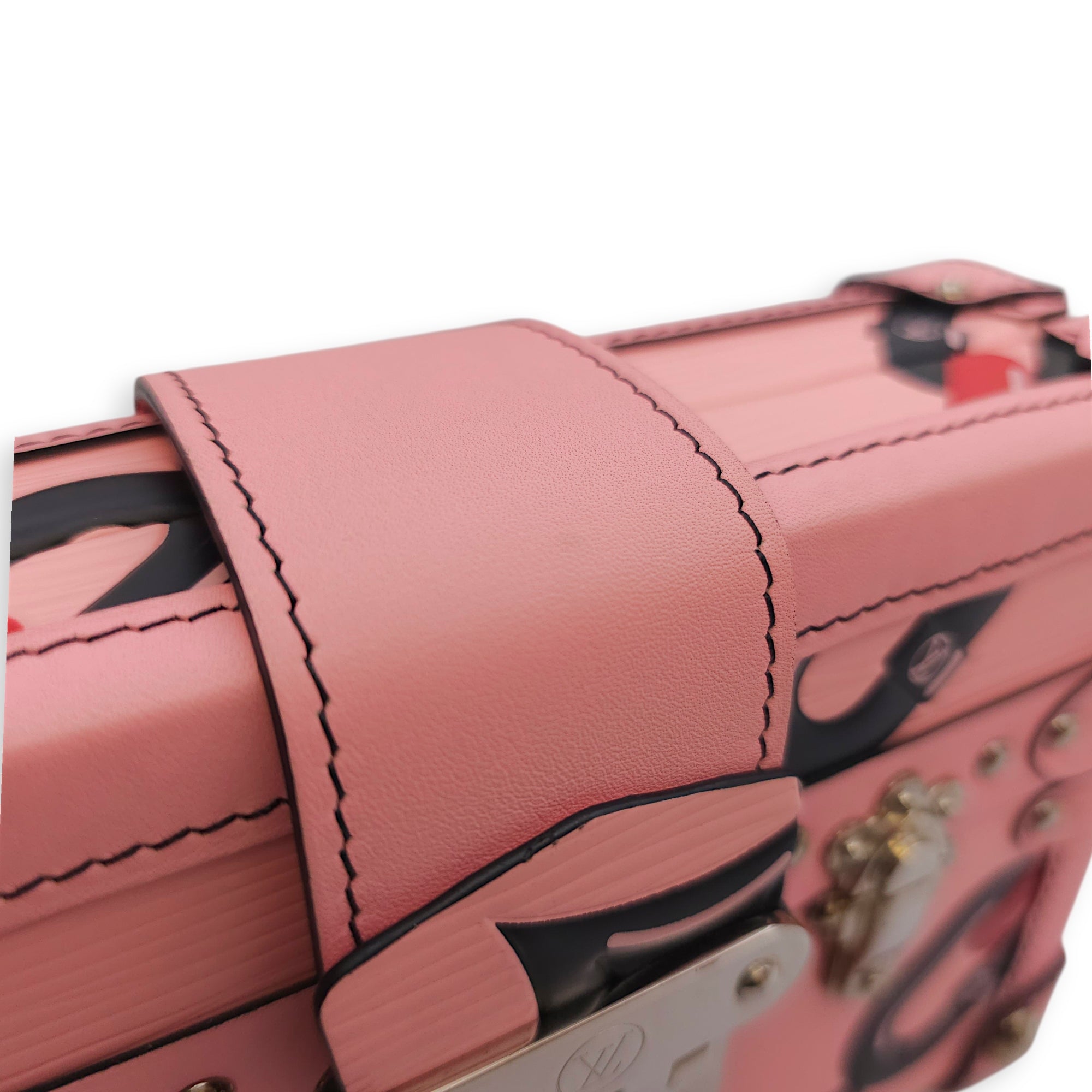 Malle Petite Pink Shoulder Bag in Epi Leather Silver hardware CL2601-18361 16