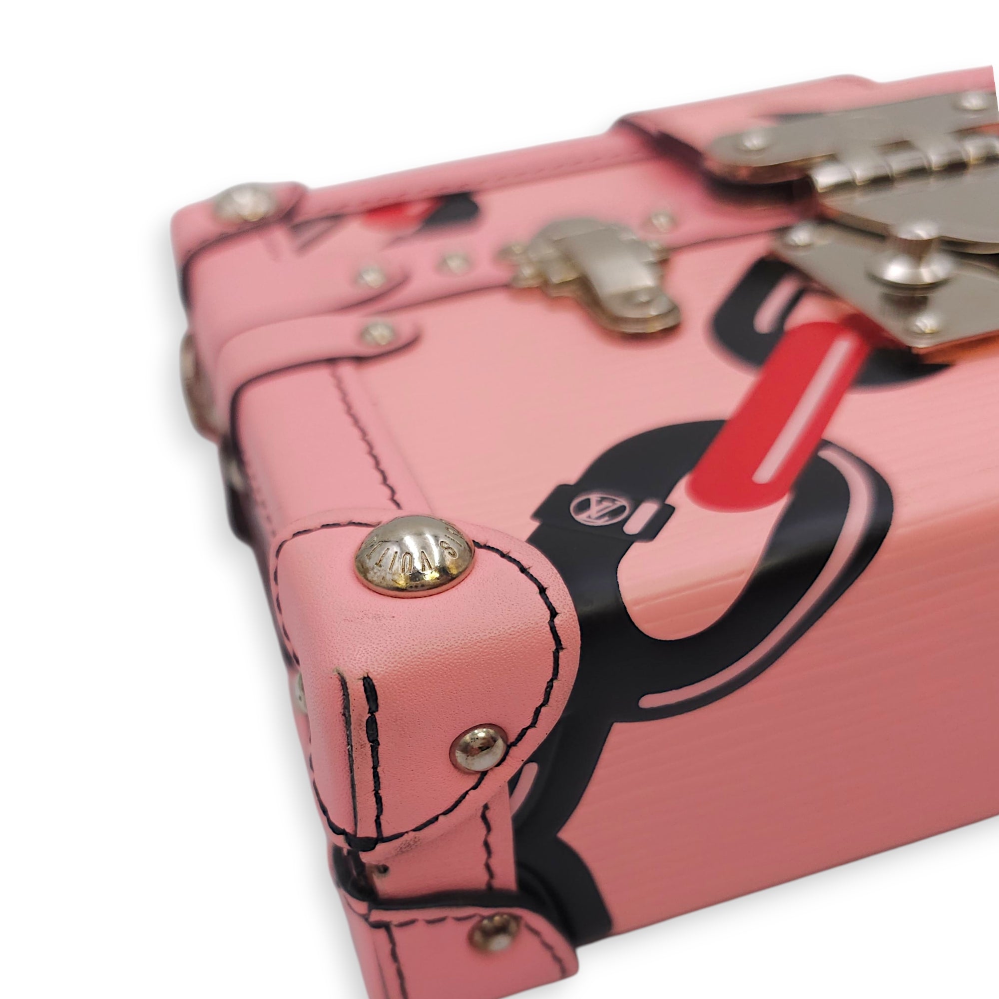 Malle Petite Pink Shoulder Bag in Epi Leather Silver hardware CL2601-18361 17