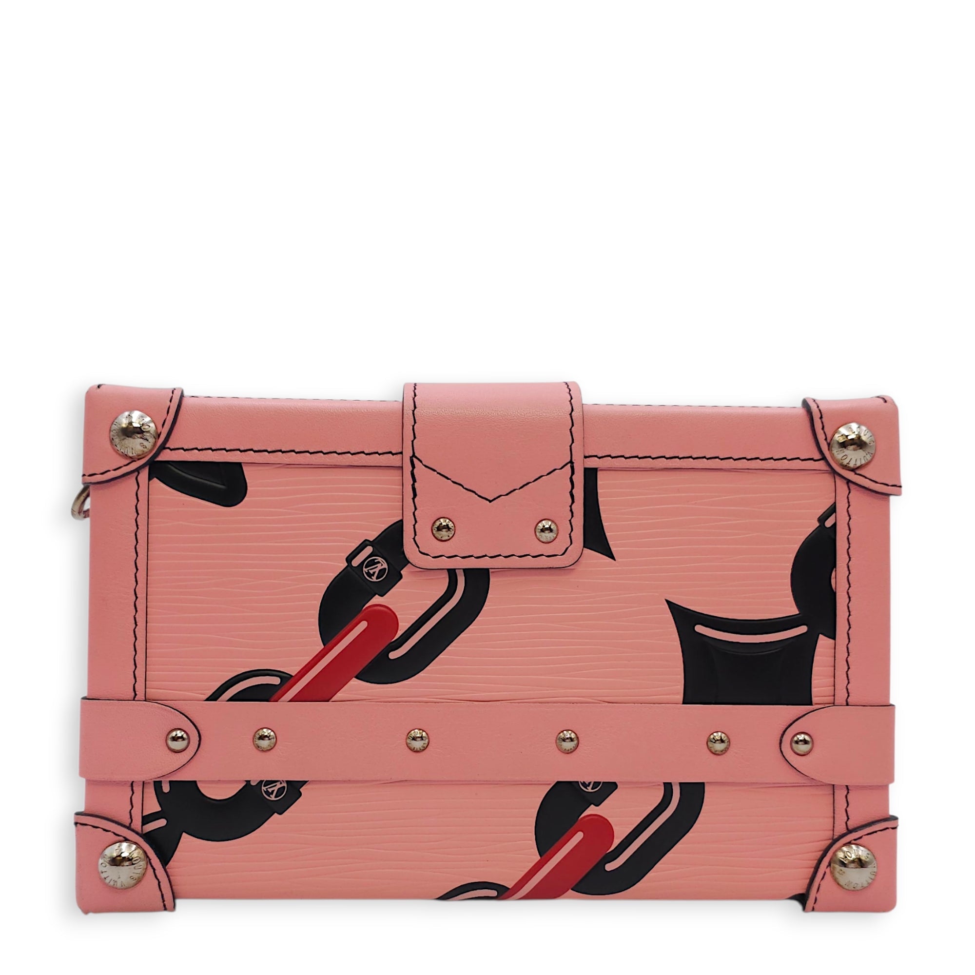 Malle Petite Pink Shoulder Bag in Epi Leather Silver hardware CL2601-18361 2