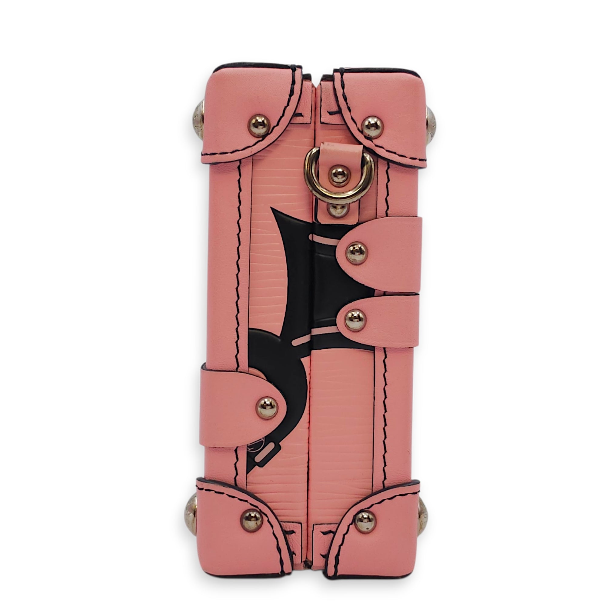 Malle Petite Pink Shoulder Bag in Epi Leather Silver hardware CL2601-18361 4