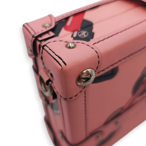 Malle Petite Pink Shoulder Bag in Epi Leather Silver hardware CL2601-18361 8