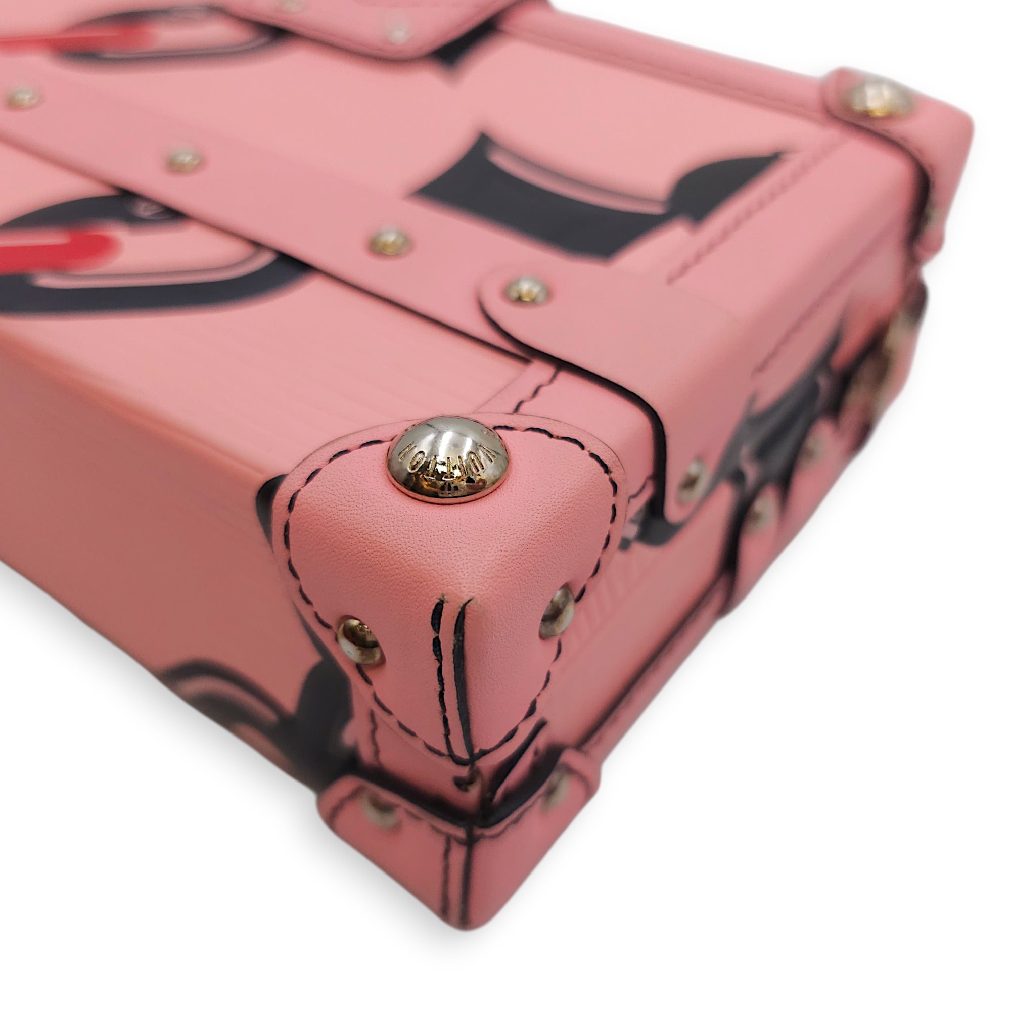 Malle Petite Pink Shoulder Bag in Epi Leather Silver hardware CL2601-18361 9