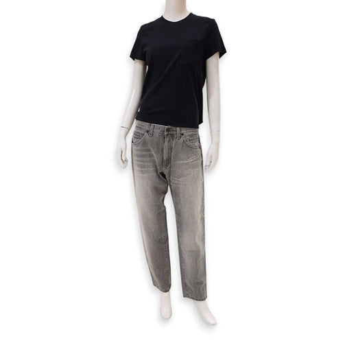 Distressed Straight-leg Jeans  44 Grey Ready-To-Wear in Denim Ruthenium-finish Brass hardware CL2601-18366 1