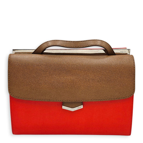 Tri Colour Demi Jour 26 Orange Shoulder Bag in Calfskin Silver hardware CL2601-18380 1