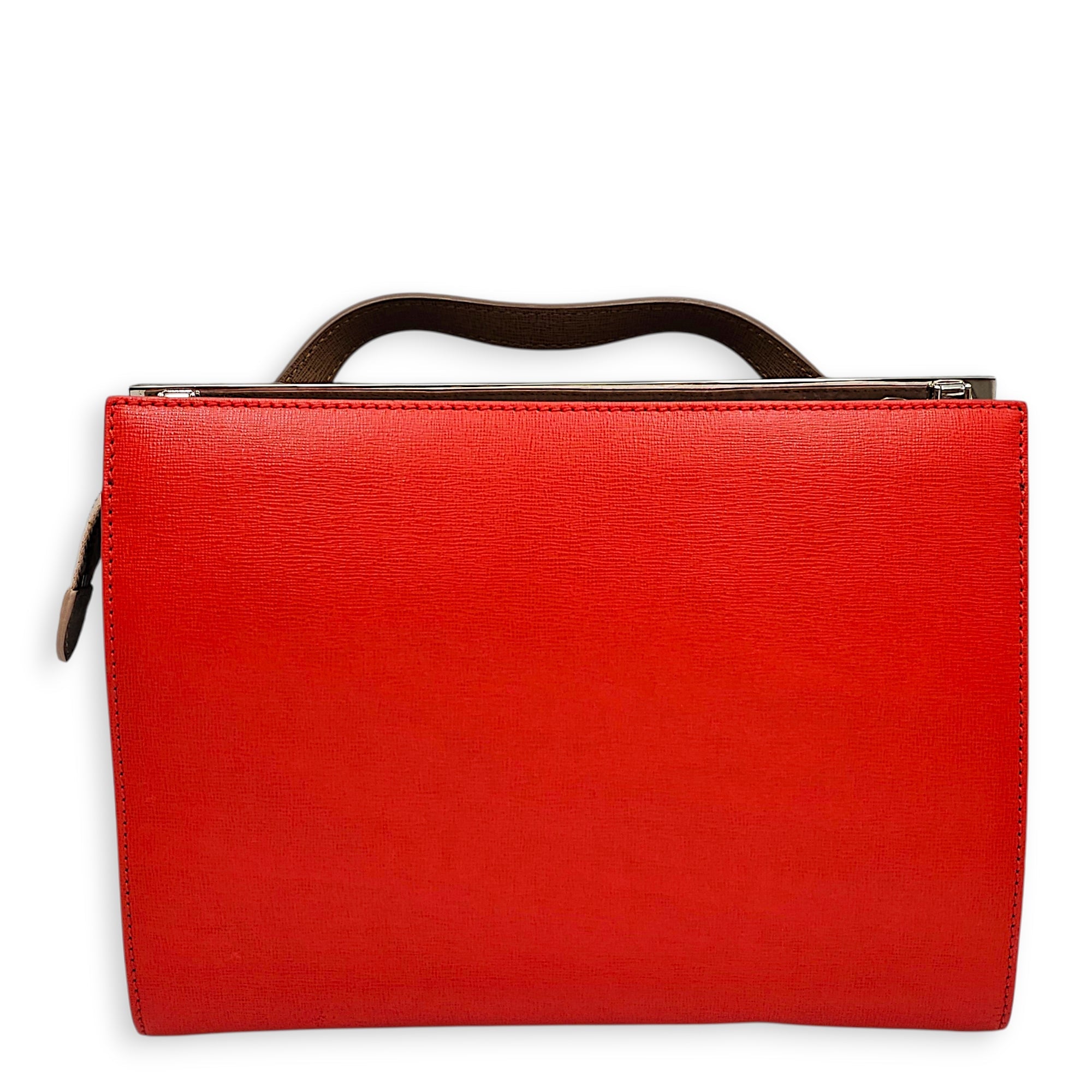 Tri Colour Demi Jour 26 Orange Shoulder Bag in Calfskin Silver hardware CL2601-18380 2