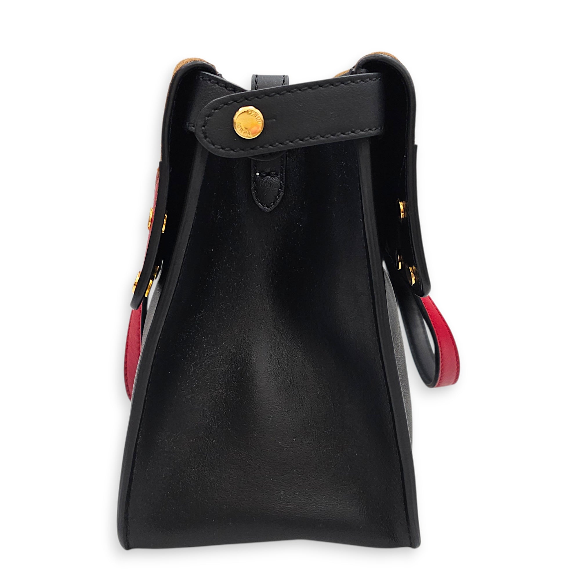 Small Flip Bag Shoulder 24 Black Shoulder Bag in Calfskin Gold hardware CL2601-18387 3