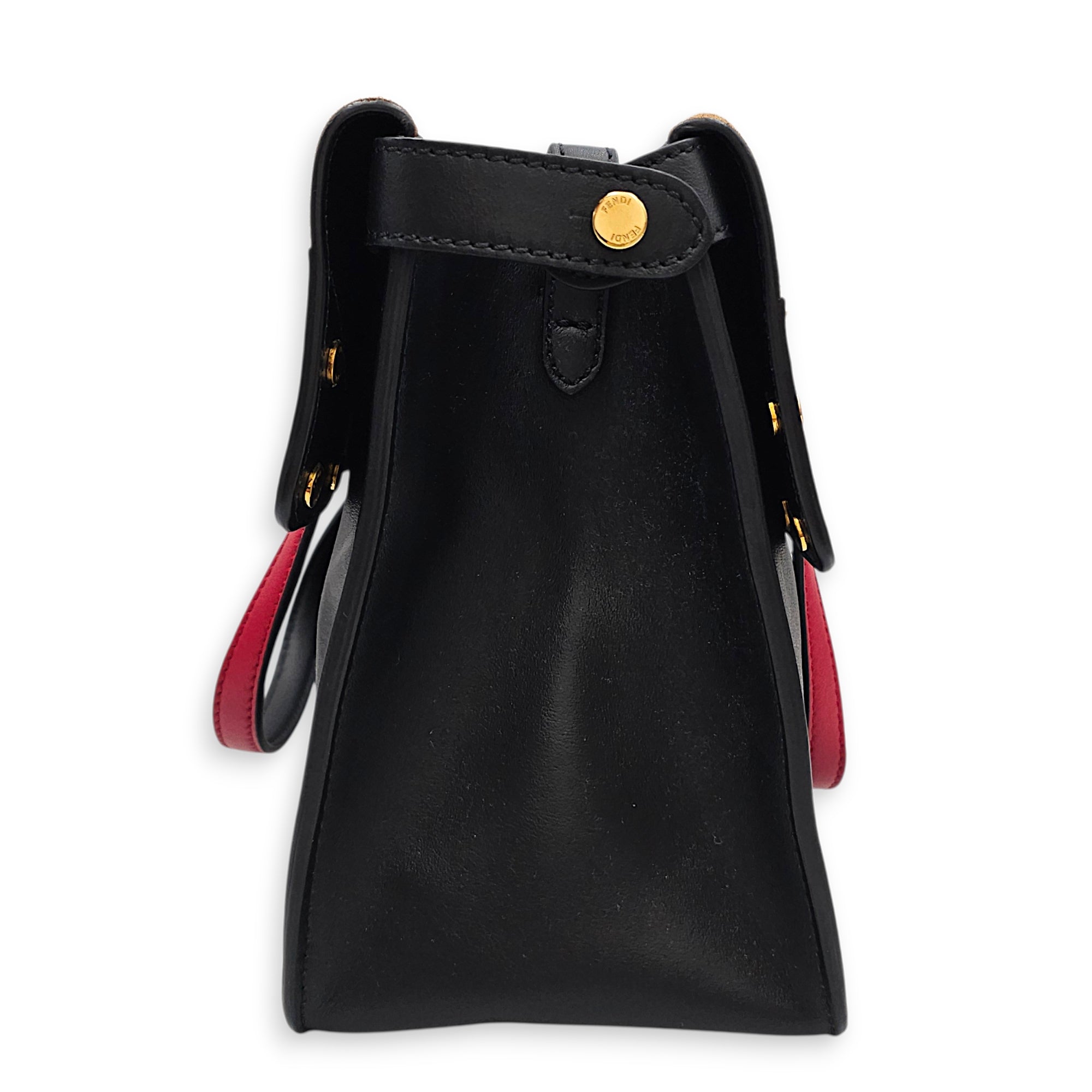 Small Flip Bag Shoulder 24 Black Shoulder Bag in Calfskin Gold hardware CL2601-18387 4