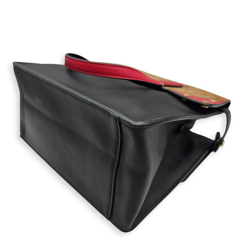 Small Flip Bag Shoulder 24 Black Shoulder Bag in Calfskin Gold hardware CL2601-18387 7