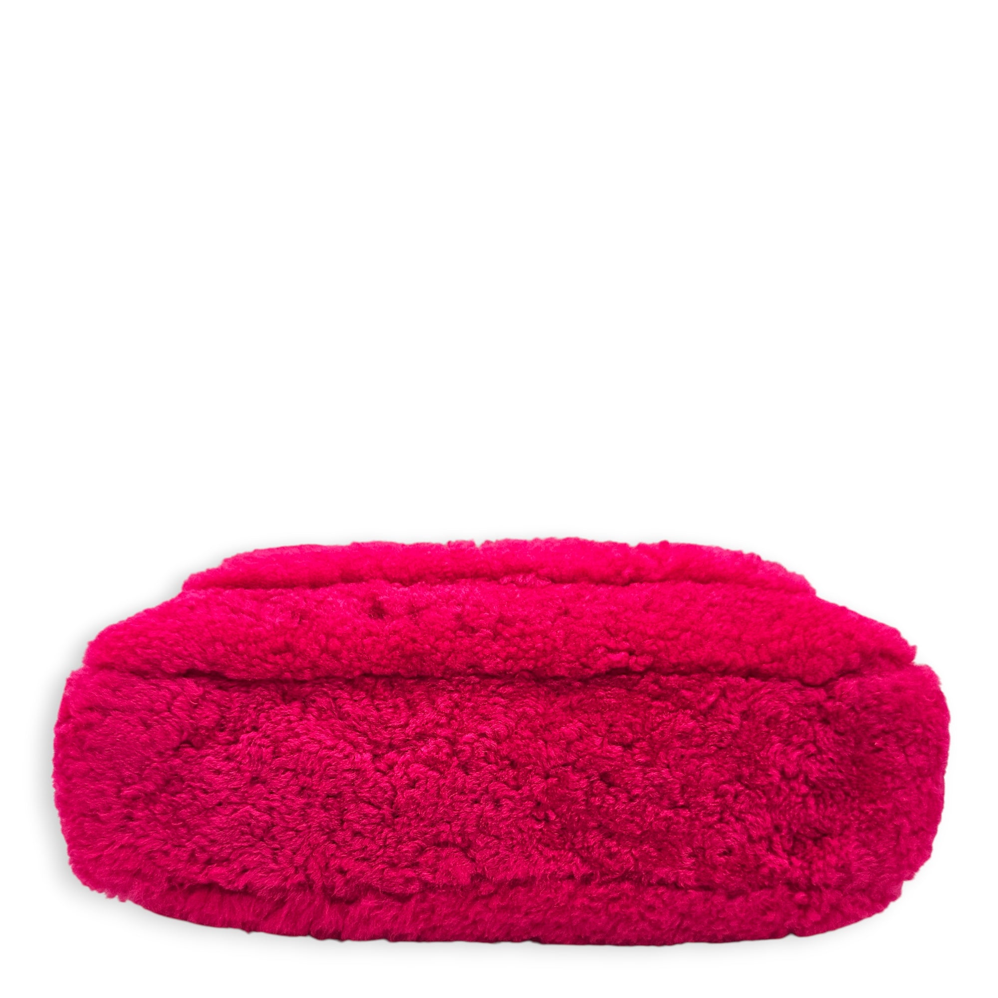 Shearling Be Baguette 26 Pink Shoulder Bag in Shearling Gold hardware