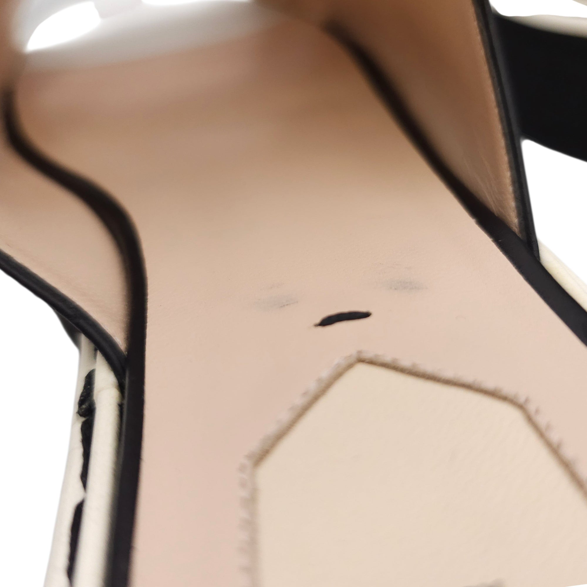 Platform Slide Sandals Size 38 Black Shoes in Calfskin CL2601-18408 4